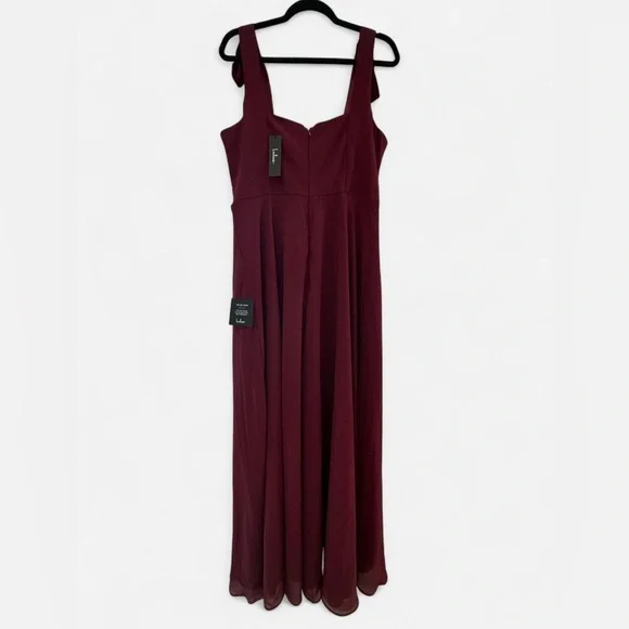 Love Me Forever Burgundy Dress - Picture 4 of 5